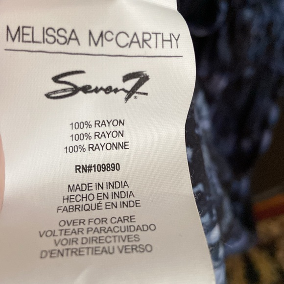 3X Melissa McCarthy Rhythm Blues Maxi Dress with Drawstring Tie Belt - Picture 13 of 17